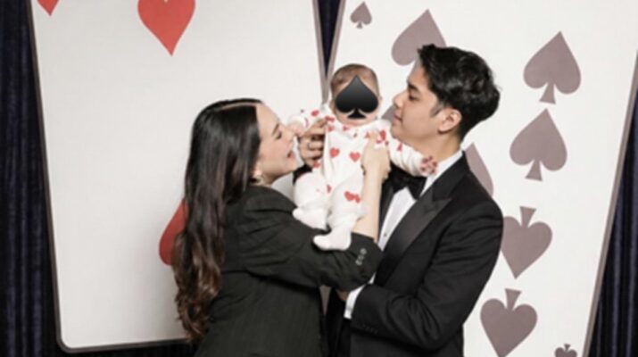 Al Ghazali Rayakan Usia 29 Tahun Bersama Alyssa dan Baby Soleil, Pemotretan Keluarga Bertema Kartu Remi Curi Perhatian
