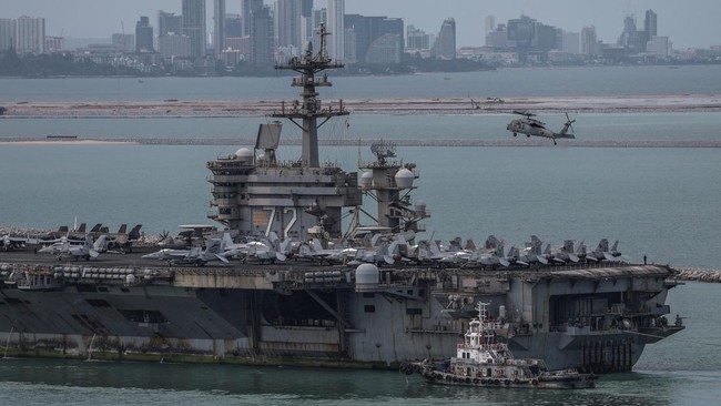 USS Abraham Lincoln Dipenuhi Karat Setelah 286 Hari Bertugas di Tengah Perang Iran